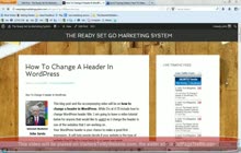 Free WordPress Website Tutorial Videos - Change Header Image