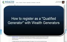 how to register as a qualified generator