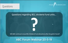 BGL dividend value Joao 20th May 2019